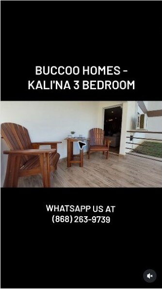 Outdoor deck at Buccoo Homes Kali'na three-bedroom unit